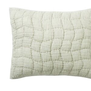 One Pottery Barn Cloud Linen Sham Eucalyptus (standard size)